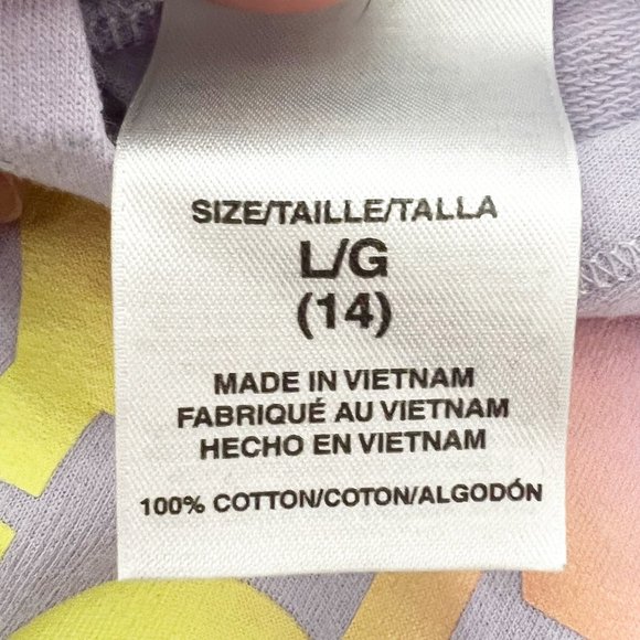 Adidas Logo Hoodie Purple Pullover Sweater Youth Large - stained - - Picture 5 of 12